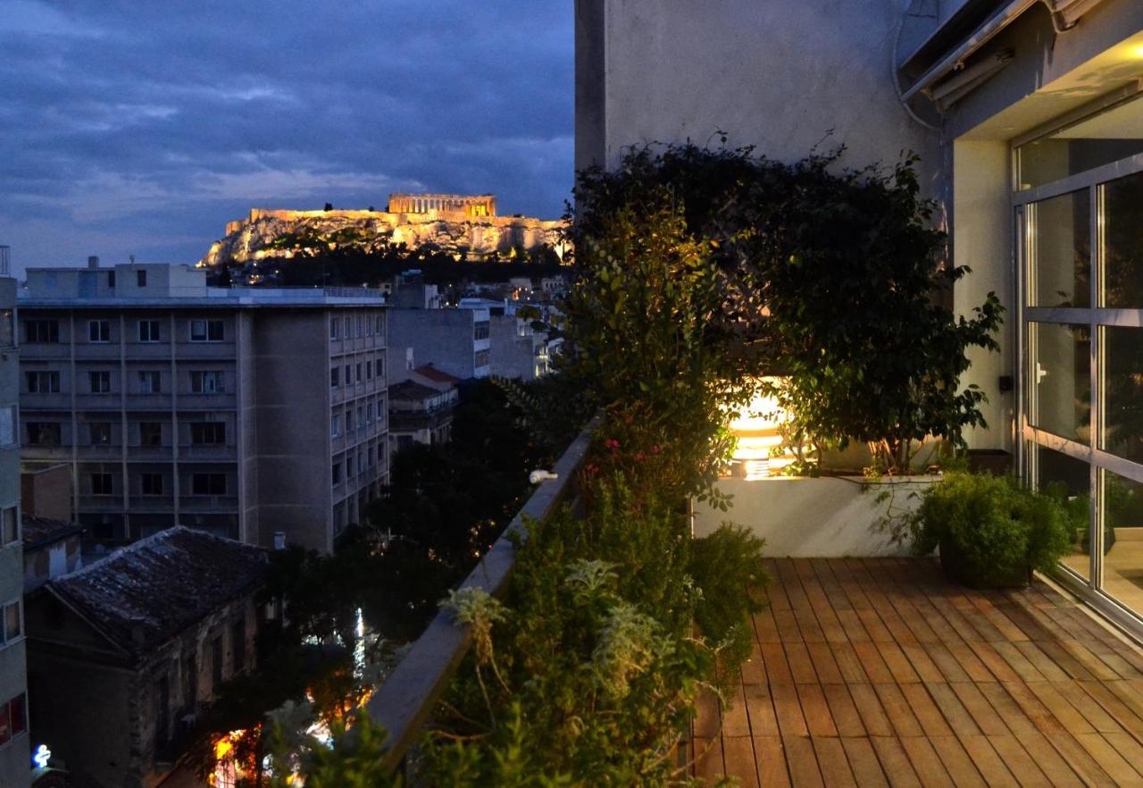 Апартаменты Hidesign Athens Art Loft Penthouse Acropolis View Экстерьер фото