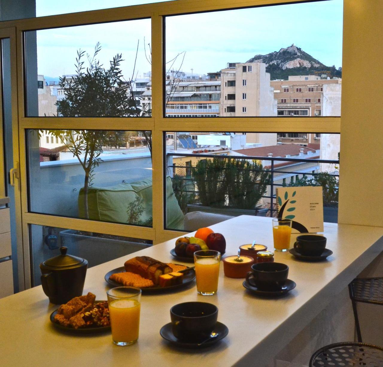 Апартаменты Hidesign Athens Art Loft Penthouse Acropolis View Экстерьер фото
